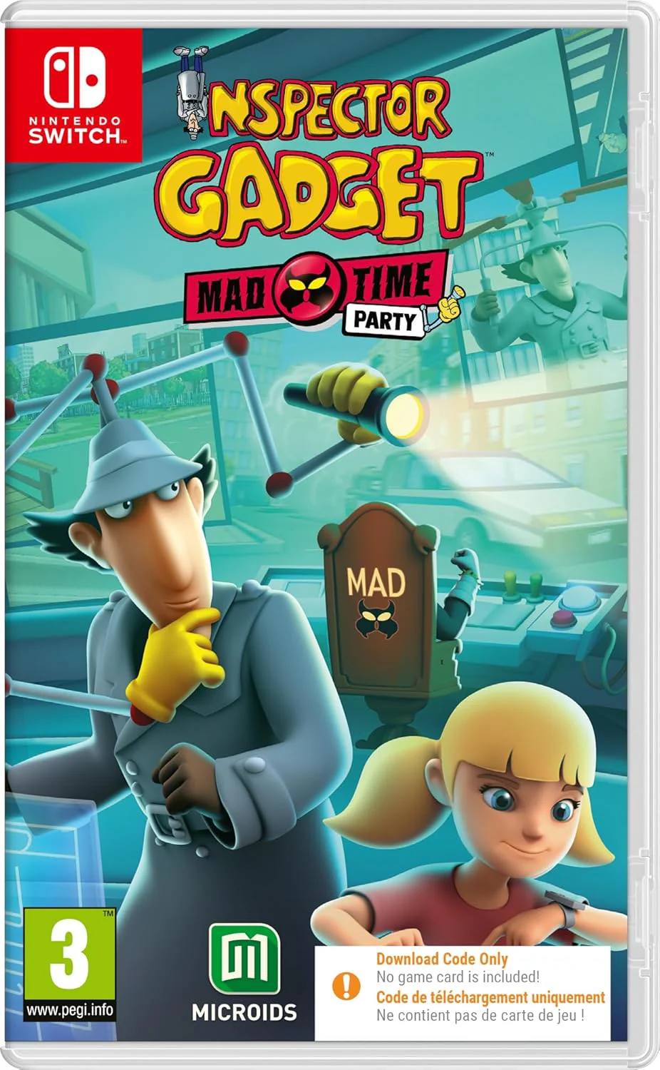 Inspector Gadget: Mad Time Party (Nintedo Switch) (Switch Code-in-Box)