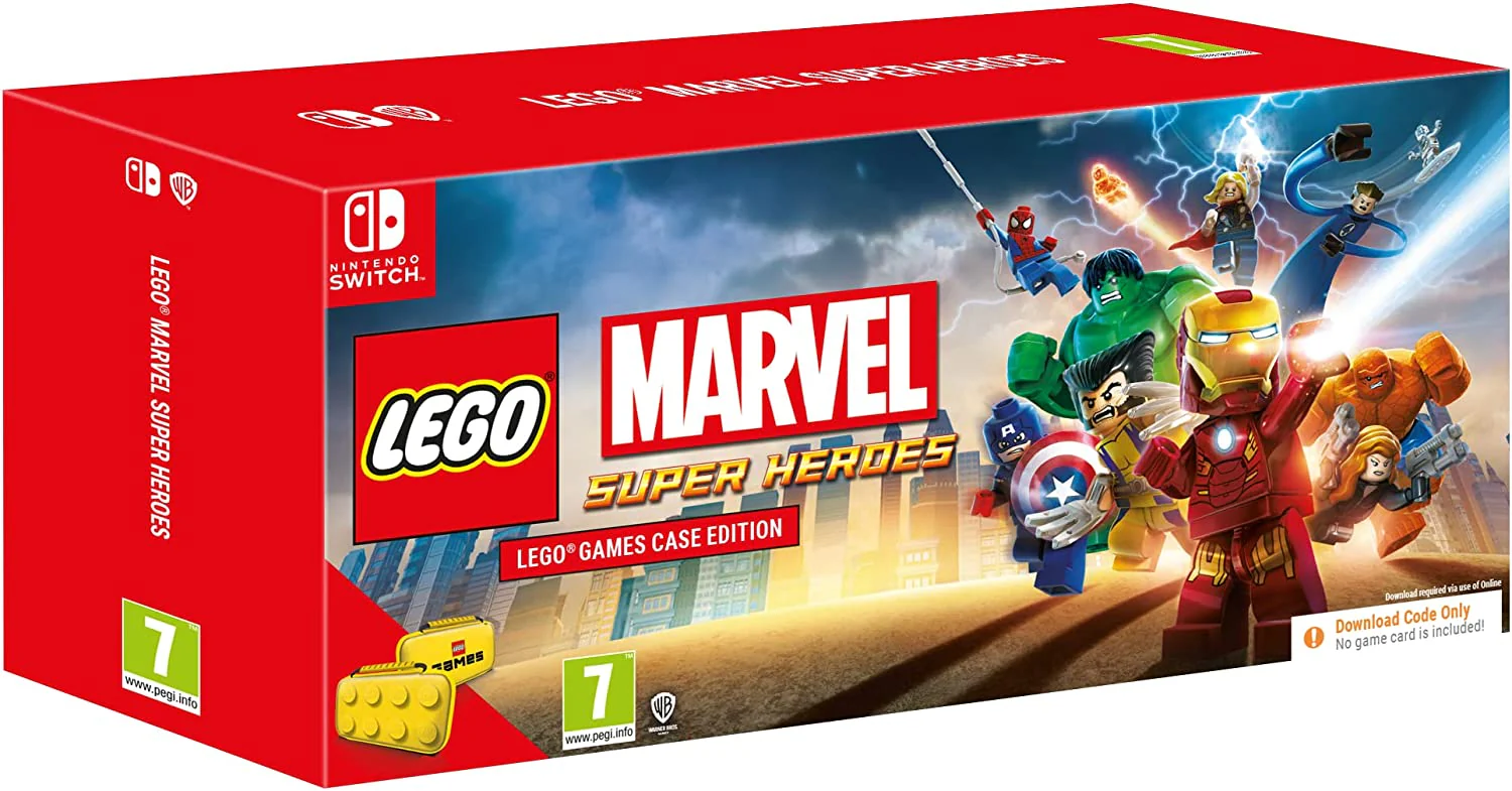 LEGO Marvel Superheroes Nintendo Switch UK Case Bundle [Code in a Box] (Nintendo Switch)