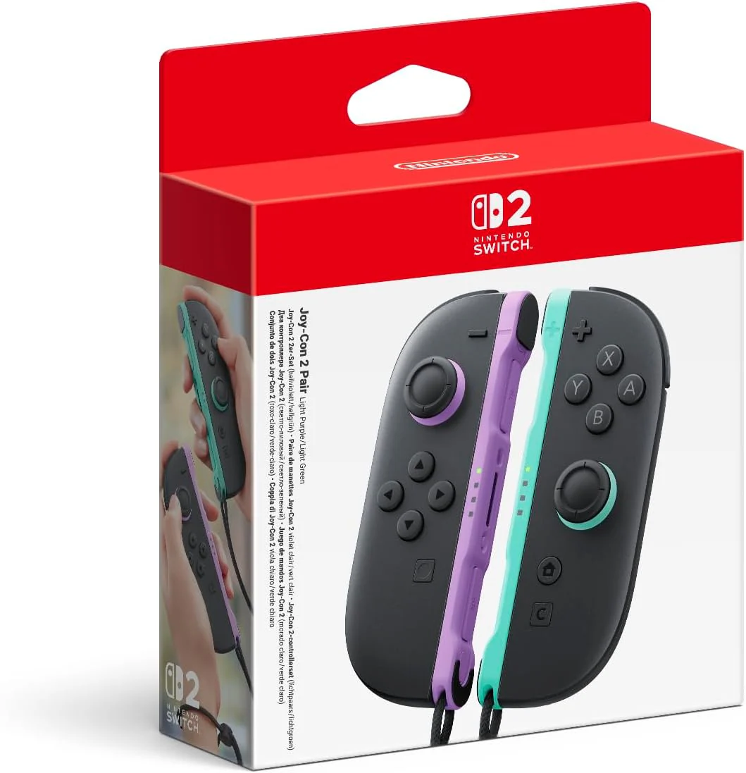 Nintendo Switch 2 Joy-Con Pair (Light Purple/Light Green)