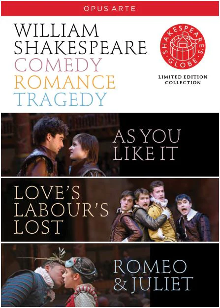 Shakespeare - Comedy / Romance / Tragedy - As You Like It / Loves Labours Lost / Romeo And Juliet
