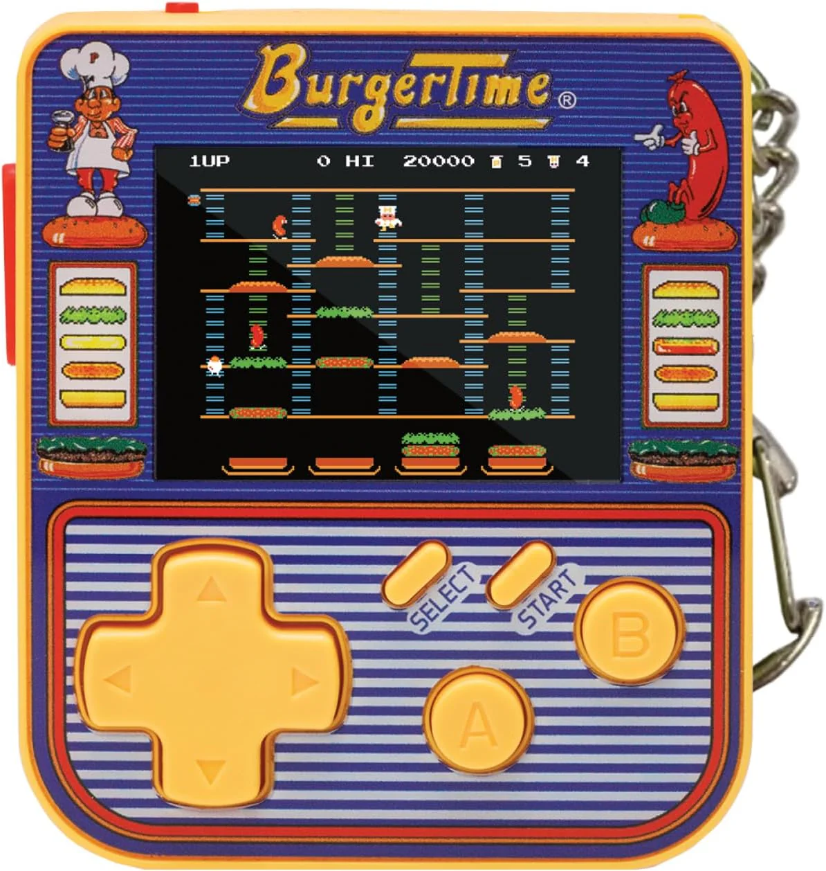 Super Micro – Burgertime Keychain Gamer