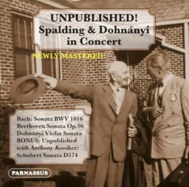 Unpublished!: Spalding & Dohnányi in Concert [CD / Album]