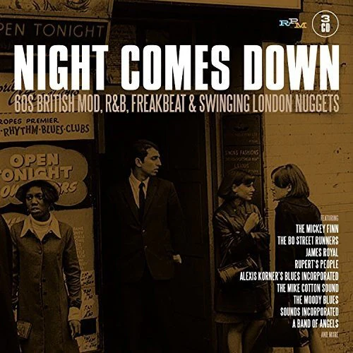 Various Artists - Night Comes Down (60 British Mod, R&B, Freakbeat, and Swinging London Nuggets) (Music CD)